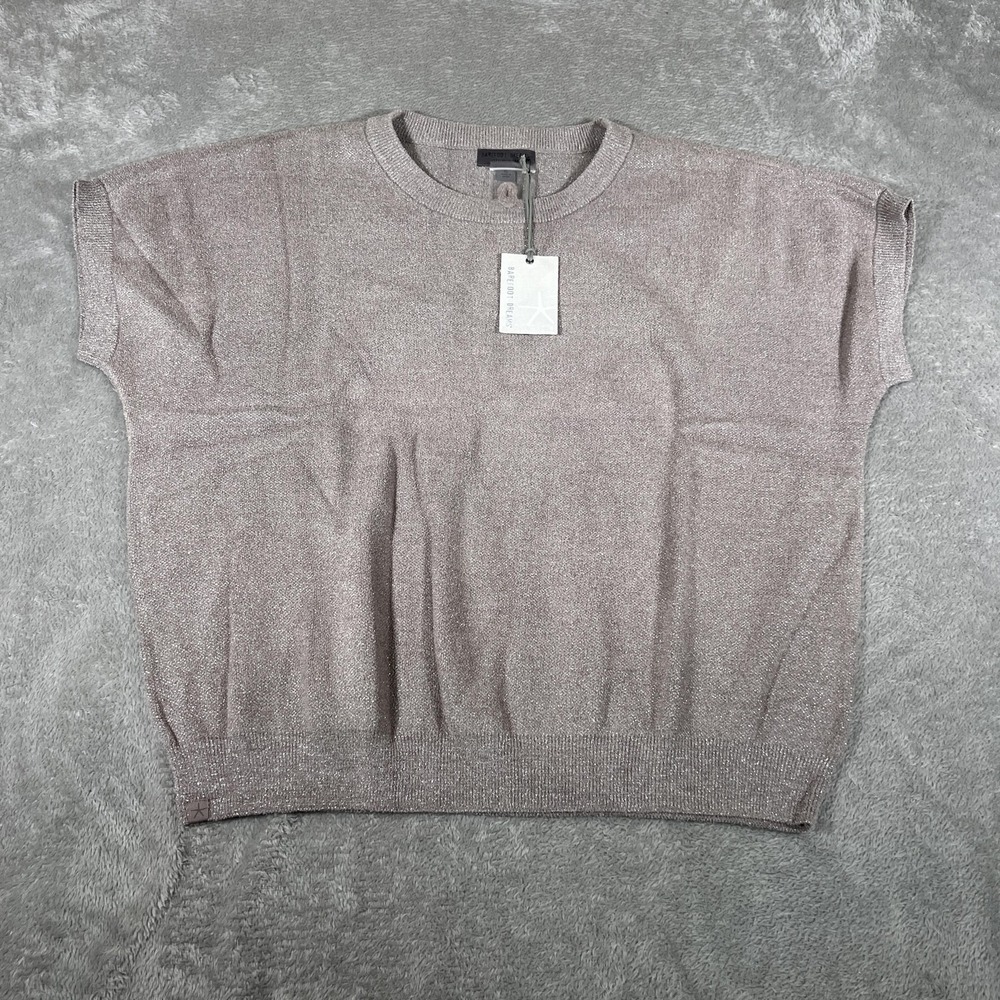 Barefoot Dreams CozyChic Ultra Lite Dolman Pullover Womens XL Beach Rock‎ Lurex